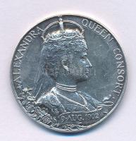 Nagy-Britannia 1902. "VII. Eduárd és Alexandra koronázása" Ag emlékérem (12,80g/0.925/31mm...