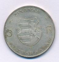 1947. 5Ft Ag "Kossuth" T:XF,VF patina
Adamo F8.1
