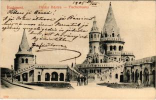 1905 Budapest I. Halászbástya. Taussig Arthur 5332. (gyűrődés / crease)