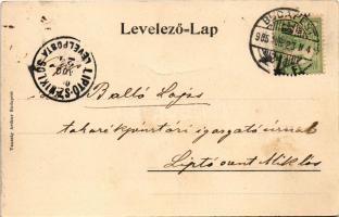 1905 Budapest I. Halászbástya. Taussig Arthur 5332. (gyűrődés / crease)