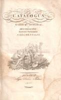 [Schönvisner, Stephanus]: Catalogus numorum Hungariae ac Transilvaniae Instituti Nationalis Széchény...
