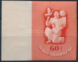 1947 Béke luxus ívszéli vágott bélyeg (100.000++)