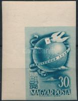 1948 Bélyegnap (21.) ívsarki vágott bélyeg (100.000)
