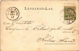 1902 Budapest V. Steuer Sándor belvárosi kávéháza, belső. Kígyó tér 2. (Clotild főhercegnő palotájáb...