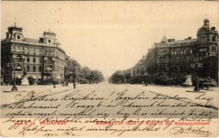 1903 Budapest VI. Andrássy úti fasor (Kodály körönd). Serie N. 59. (szakadás / tear)