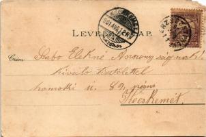 1901 Budapest, Tabán a Gellértheggyel, Andrássy út az Oktogon térrel, lóvasút, Keleti pályaudvar, Or...