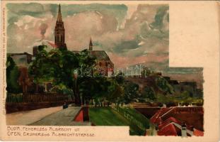 Budapest I. Főherceg Albrecht út, Mátyás templom. Kuenstlerpostkarte No. 2315. von Ottmar Zieher Kun...
