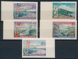 1968 Balaton ívszéli vágott sor + a kiegészítő ívsarki vágott 40f