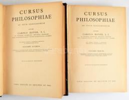 Carolo Boyer: Cursus Philosophiae ad usum seminariorum. I-II. köt. Brugis, 1952, Typis Desclée de Br...