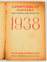 5 db könyv: Az Est hármaskönyve 1936. + A Pesti Hírlap naptára 1937., 1938., 1939. + Légrády Testvér...