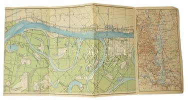 cca 1930-1940 A Duna Paks-Mohács (80 km) szakaszának térképe. Vízisporttérképek 13. sz. Bp., M. Kir....