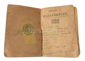 1928-1988 Vegyes okmány tétel, 5 db: fényképes MÁV igazolvány, házalókönyv, útlevél, stb