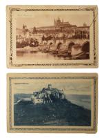 cca 1930 2 db képes leporelló: Praha (Prága) + Hrady a Zámky na Slovensku (várak és kastélyok Szlová...