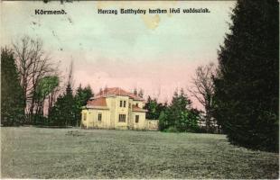 1915 Körmend, Herceg Batthyány kertben lévő vadászlak, kastély (fl)