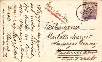 1923 Zsámbok, Biró-kastély és községháza, Beniczky-kastély. A képeslap címzettje székhelyi gróf Mail...