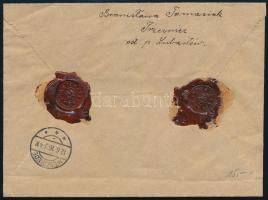 1916 Pénzeslevél a németországi Meschede hadifogoly táborba Kuk Feldpost 54H bérmentesítéssel "...