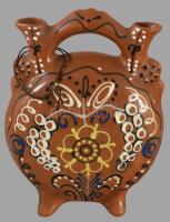 Füles csalikancsó. Mázas kerámia, j.n. hibátlan 29 cm