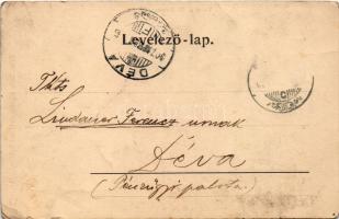 1907 Beszterce, Bistritz, Bistrita; Röm. kath. Kirche u. Hotel Sahling. Verlag Th. Botschar / római ...