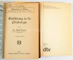 Dyroff, Adolf: Einführung in die Psychologie. Wissenschaft und Bildung 37. Leipzig, 1917, Quelle &am...