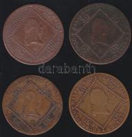 Ausztria/magyar verdejel 1807. 30Kr (4x) A,B,E verdejelekkel T:3-