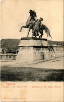 Budapest I. Csikós szobor a királyi lovarda előtt. Taussig Arthur 3036. (fl)