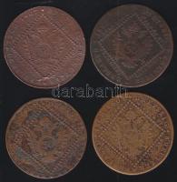 Ausztria/magyar verdejel 1807. 30Kr (4x) A,B,E verdejelekkel T:3-