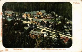 1905 Barlangliget, Höhlenhain, Tatranská Kotlina (Tátra, Magas Tátra, Vysoké Tatry); látkép. Feitzin...