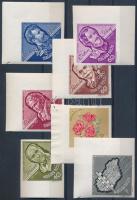 1963 Nagy idők - Nagy események 7 db klf ívsarki vágott bélyeg (7.700)
