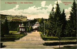Tátralomnic, Tatranská Lomnica (Magas-Tátra, Vysoké Tatry); Palota szálloda. Kiadja Divald Károly 14...