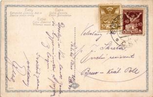 1922 Tátralomnic, Tatranská Lomnica (Magas-Tátra, Vysoké Tatry); Stanica elektr. dráhy / Elektr. Bah...