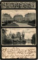 1905 Budapest, Szabadság tér, Városliget, Vajdahunyad vára. Art Nouveau (EM)