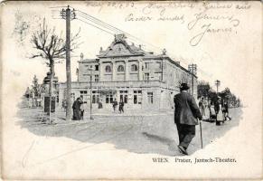 1903 Wien, Vienna, Bécs II. Prater, Jantsch Theater, Lustspielkino / cinema (burned down completely ...