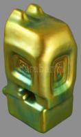Zsolnay robot bagoly, eozin mázas, jelzett (tervező: Nádor Judit), hibátlan , m:16,5 cm