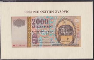 2000 2000Ft "Millenium" T:I Eredeti bontatlan díszcsomagolásban!
