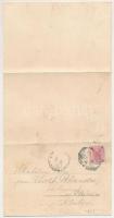 Chrudim, 3-tiled folding panoramacard. Art Nouveau, floral (wet damage)