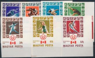 1976 Olimpia (VII.) - Montreal ívsarki vágott sor