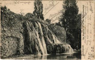 1905 Budapest XIII. Margitszigeti vízesés (EK)