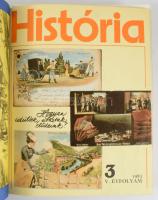 1983-1986 História, a Magyar Történelmi Társulat folyóirata 4 teljes évfolyama egybekötve, félvászon...