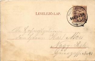 1901 Budapest XIII. Margitsziget, forrás, vízesés. Mezei Antalné kiadása (r)