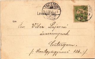 1903 Budapest I. Királyi vár, Várkert, gőzhajó (fl)