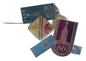 1972-1980. 5xklf olimpiai jelvénytétel T:UNC-XF
1972-1980. 5xdiff Olympic badge lot C:UNC-XF