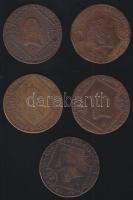 Ausztria/magyar verdejel 1807. 15Kr (5x) A,B verdejellel T:3,4