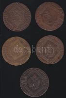 Ausztria/magyar verdejel 1807. 15Kr (5x) A,B verdejellel T:3,4