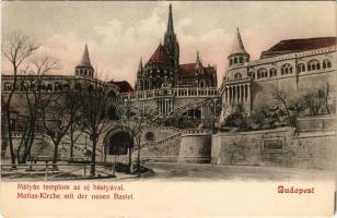 Budapest I. Mátyás templom az új bástyával, Halászbástya (EK)