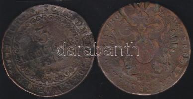 Ausztria/magyar verdejel 1800 6K + 1812 3K T:3-,4