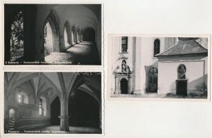 Kolozsvár, Cluj - 9 db RÉGI megíratlan képeslap: Szent Ferenc-rendiek temploma, belső / 9 pre-1945 u...