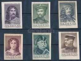 1952 A néphadsereg napja II. vágott sor (15.000) (40f törés, néhány érték enyhén foltos / fold, ligh...