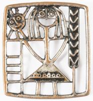 Percz János (1920-2000): Melltű. Jelzés nélkül, 6x5 cm