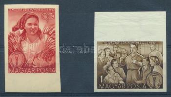 1952 Békekongresszus vágott ívszéli sor (8.000)