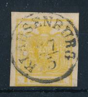 1850 1kr MP kadmiumsárga, erős szín "KLAUSENBURG"